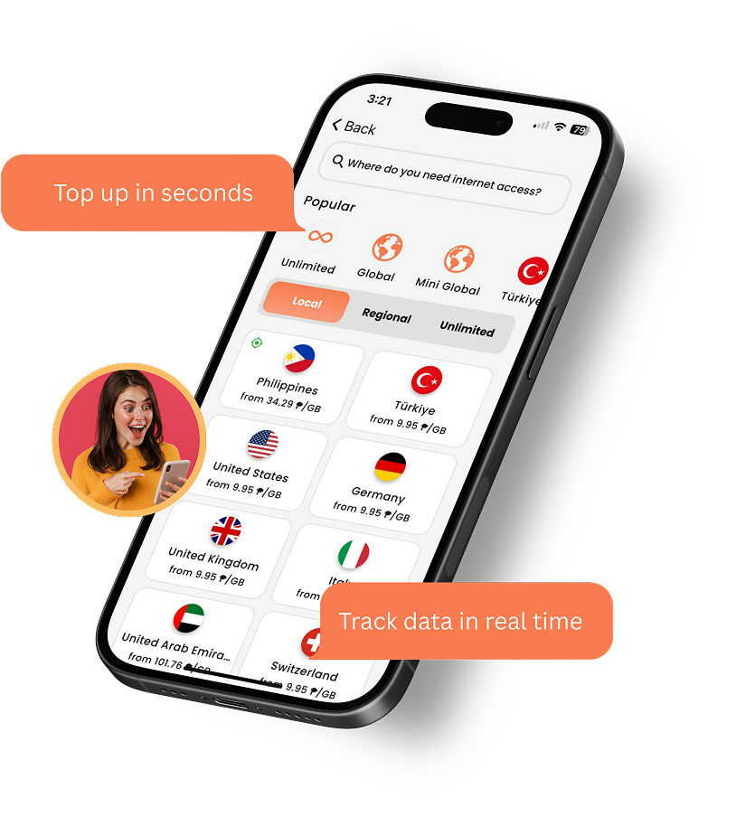 ADR eSIM app